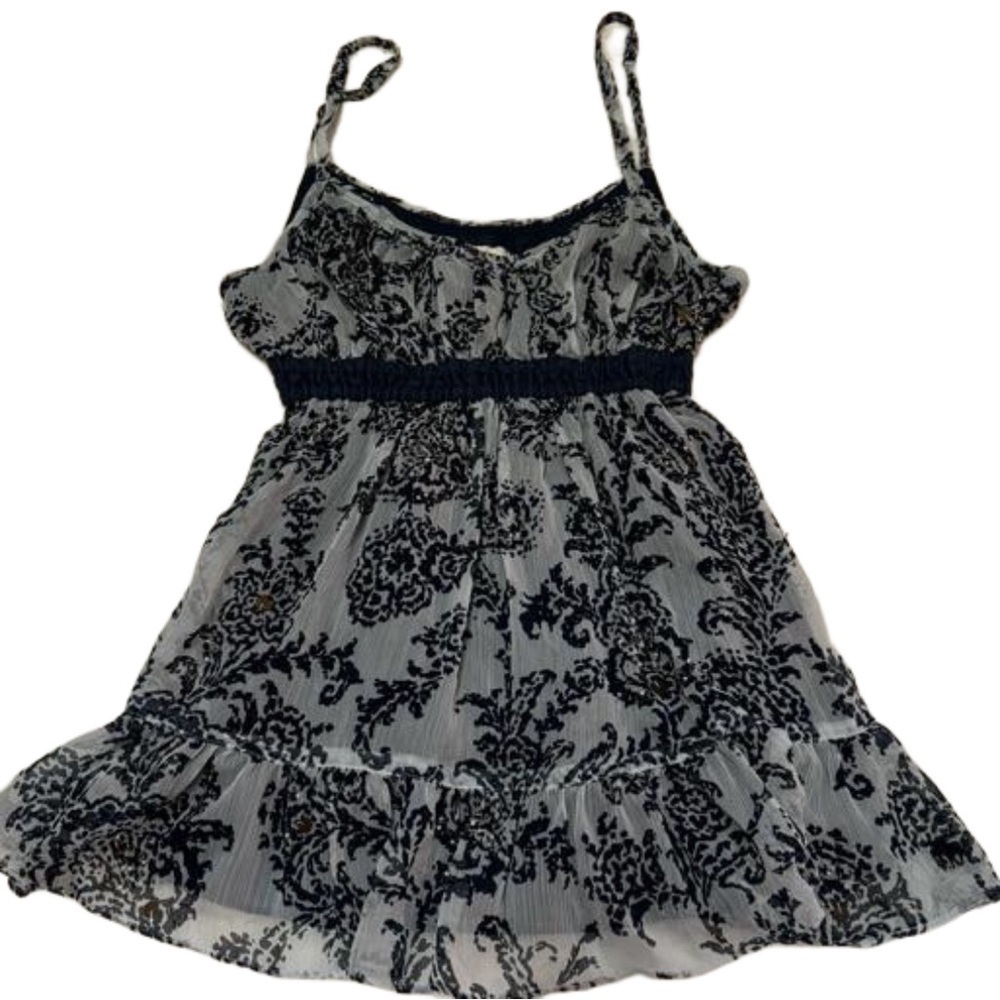 Abercrombie and Fitch Blue Navy and White Floral Camisole Top Size M Lined NEW - Picture 3 of 16